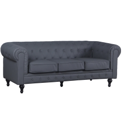 CHESTER SOFA. 3 SEATER GREY