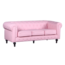 CHESTER SOFA. 2 SEATER. PINK